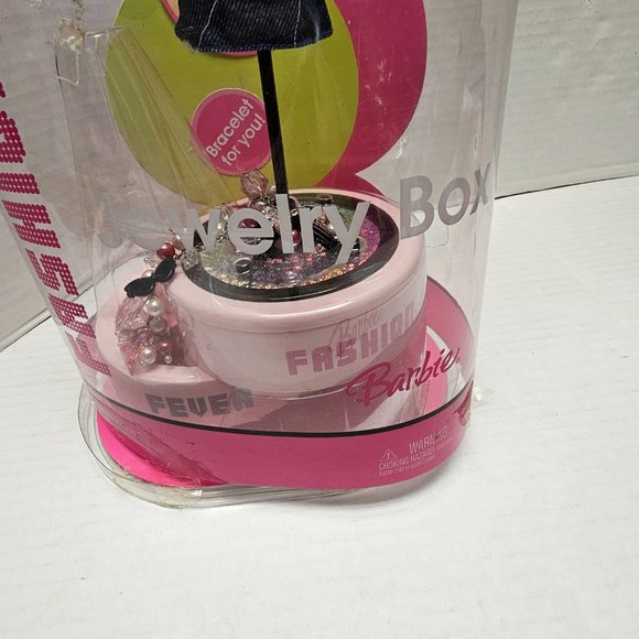 New Pink Fashion Barbie Fever Jewelry Storage Box Mattel H9830 w Girls Bracelet - Picture 16 of 16